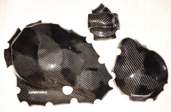 SET 3x Limadeckel, Wasserpumpe, Kupplungsdeckel Protektor SUZUKI GSXR1000 L7 M4 2017 - 2024